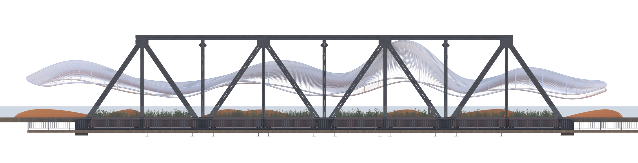 Реконструкция Ж/Д моста через реку сходня, Москва
