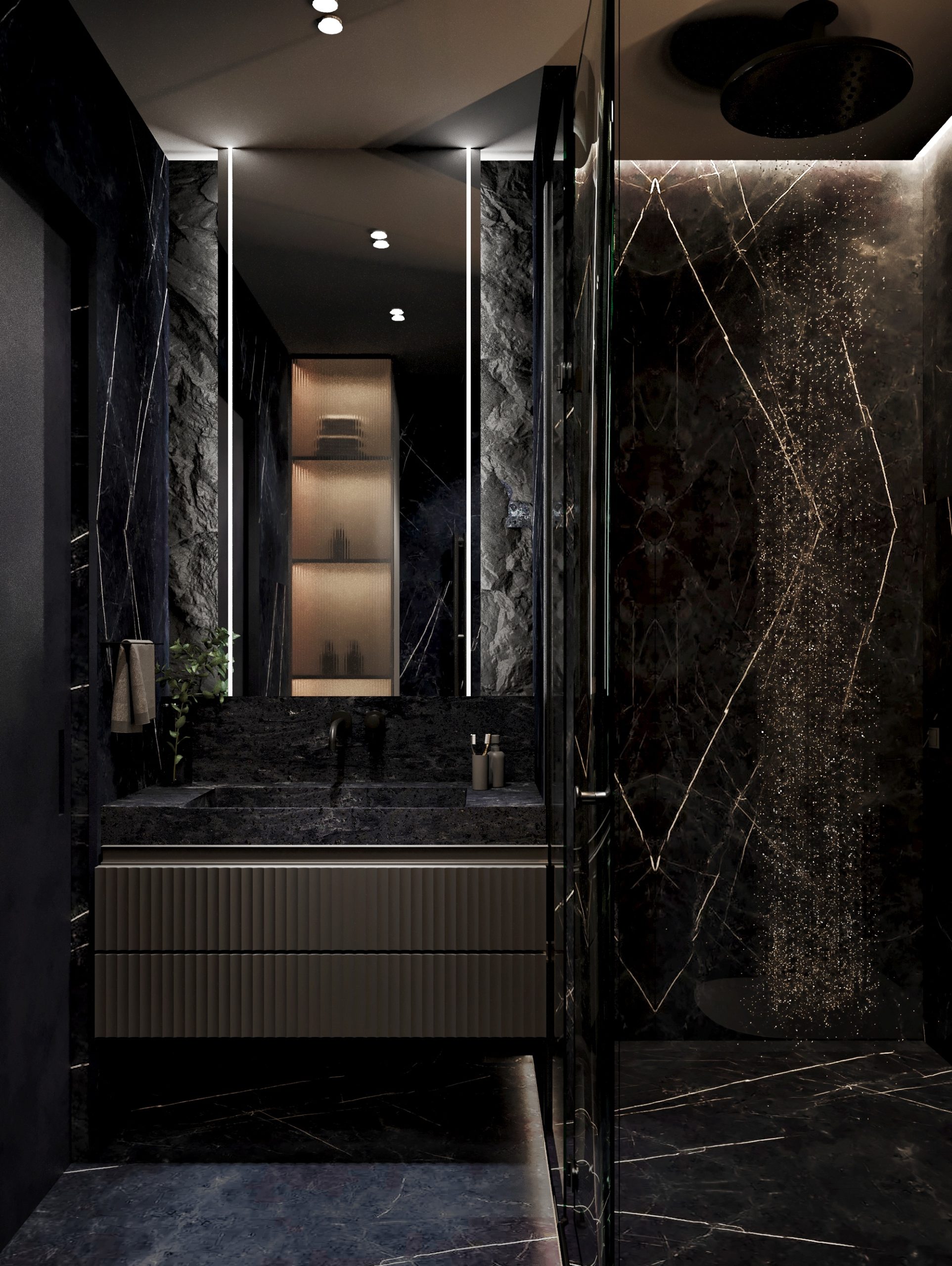 Интерьер душевой комнаты