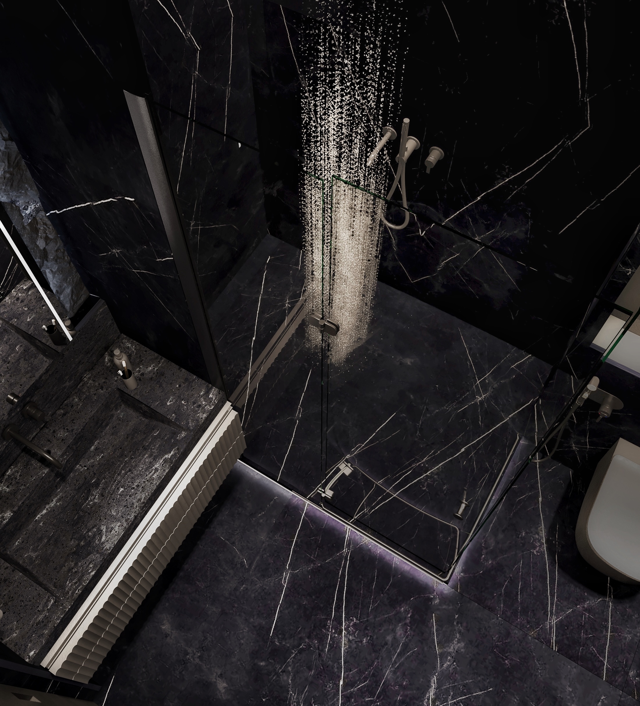 Интерьер душевой комнаты