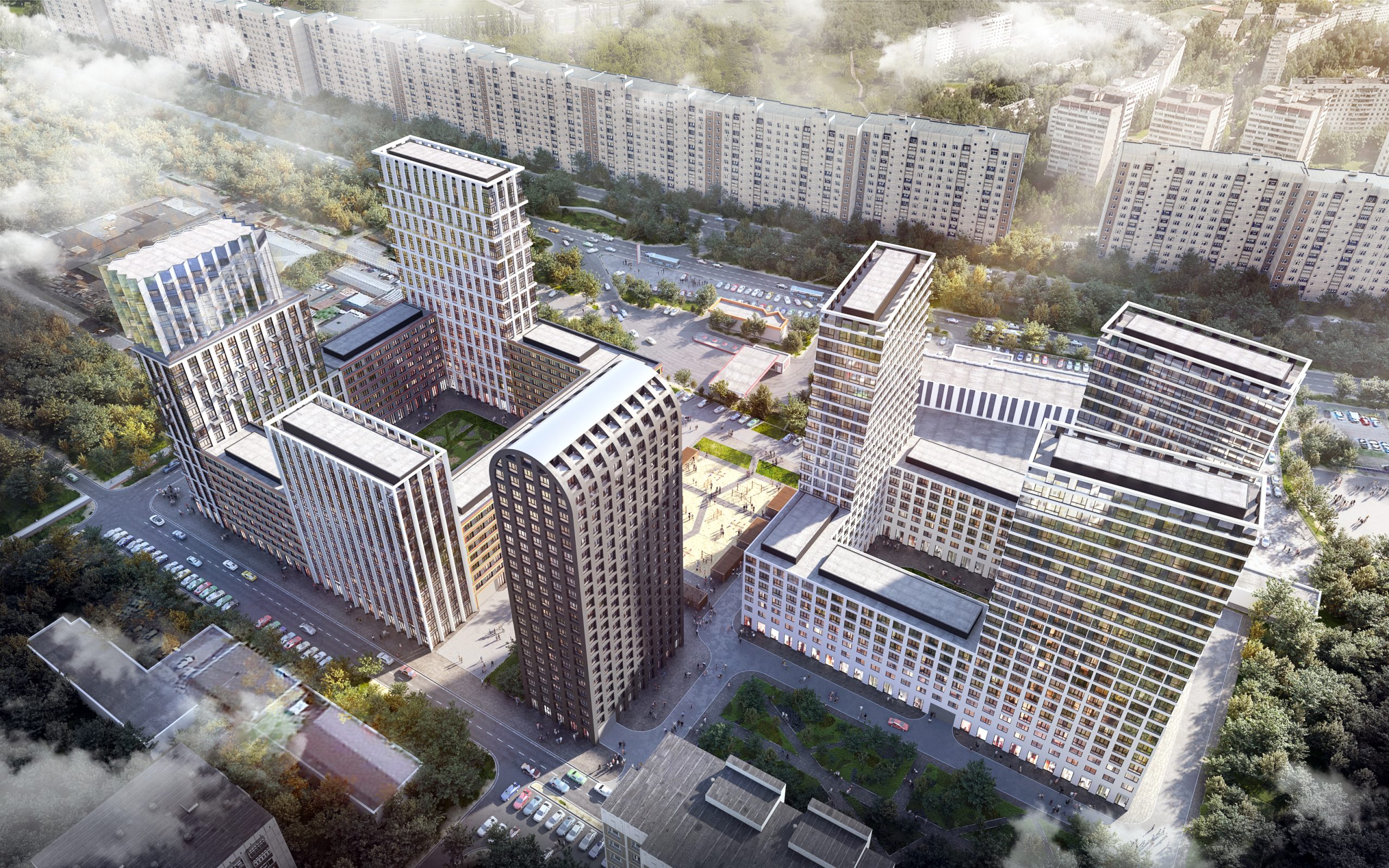 Жилой комплекс, Высоковольтный проезд, Москва